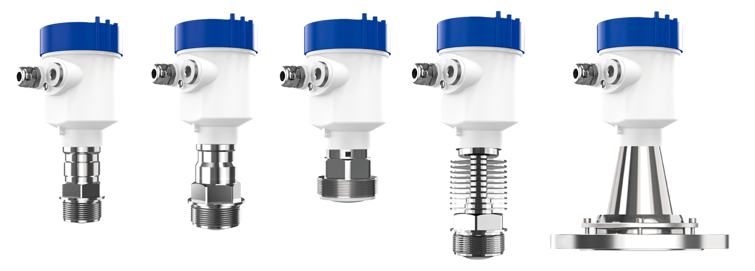 JC-50LU Series 80GHz Radar Level Transmitter with Universal Purge Flange for Dusty Solid Materials