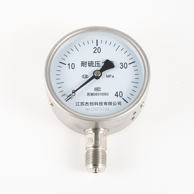 Anti Sulfur Stainless Steel Pressure Gauge