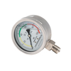 0~100kPa All Stainless Steel Liquid Filled Vibration Resistant Pressure Gauge 