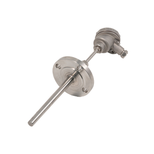  Flanged Sheathed Mineral Insulated Pt100 RTD Temperature Sensor with Tapered Thermowell
