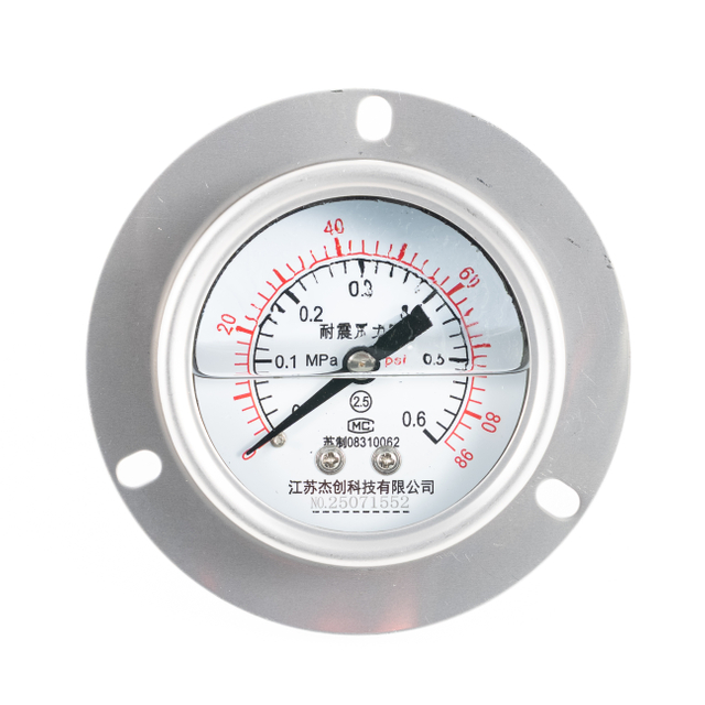 Dual Scale Panel Mount Shock Resistant Stainless Steel Pressure Gauge