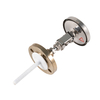 Flanged Anti-Corrosion Bimetal Thermometer with Sintered PTFE Lining