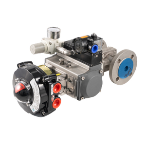 Pneumatic Stainless Steel On-off Ball Valve with Flange Connection
