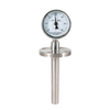 Industrial Adjustable Angle Bimetal Thermometer with 316SS Thermowell 100mm Dial