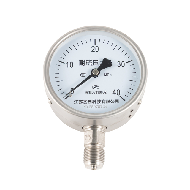 Sulfur Resistant/ Anti Sulfur Stainless Steel Pressure Gauge