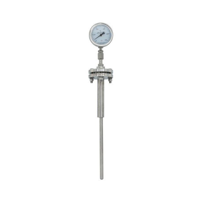 WSS Series Bimetallic Thermometer with Flanged Connection & Thermowell