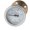 Flanged Anti-Corrosion Bimetal Thermometer with Sintered PTFE Lining