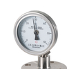 Industrial Adjustable Angle Bimetal Thermometer with 316SS Thermowell 100mm Dial