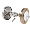 Flanged Anti-Corrosion Bimetal Thermometer with Sintered PTFE Lining
