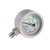 0~100kPa All Stainless Steel Liquid Filled Vibration Resistant Pressure Gauge 
